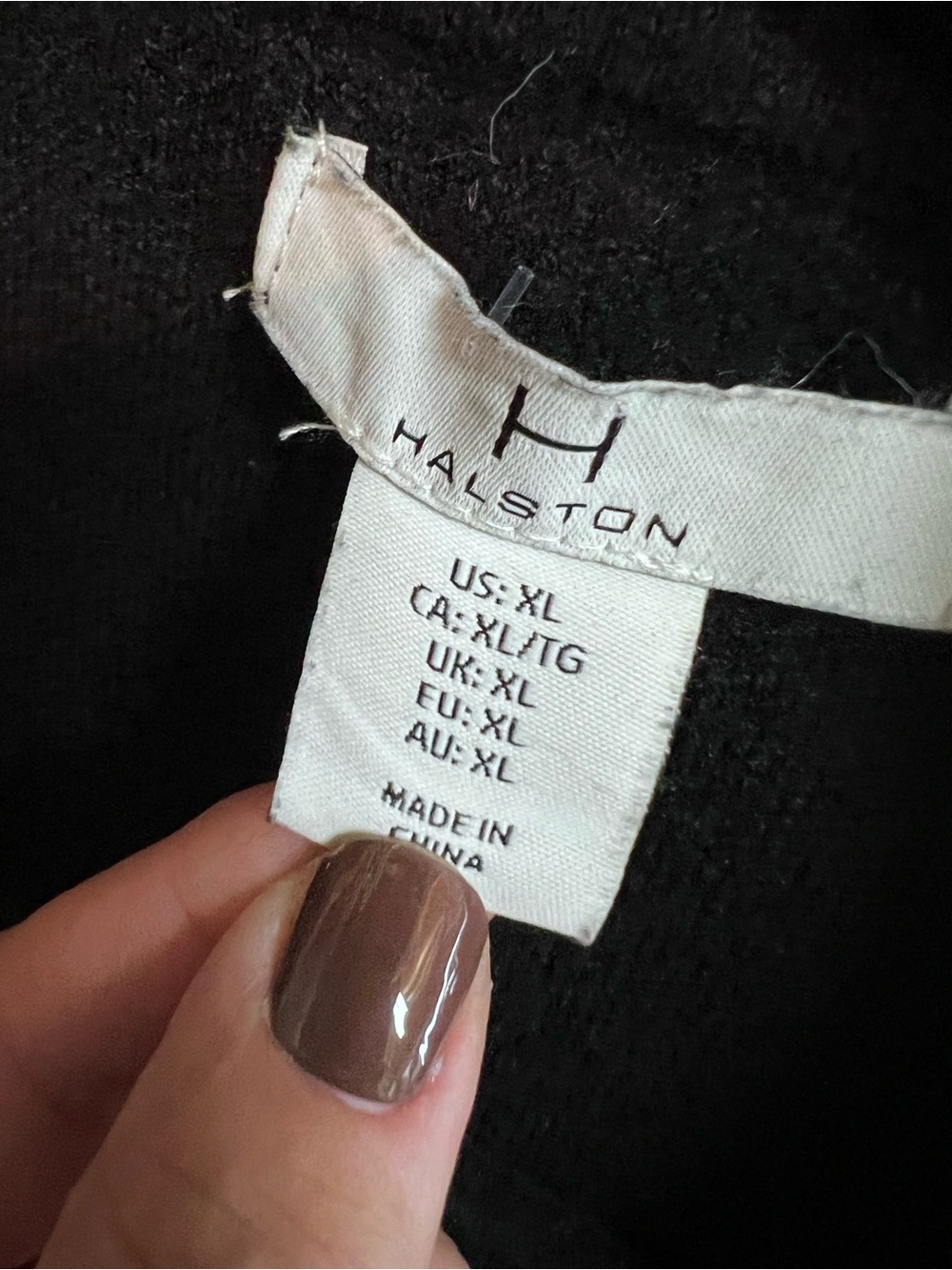 H BY HALSTON Black Jacket Cut Cardigan Quiet Luxury Minimalist, XL - Picture 12 of 12